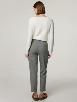 Stoffhose mit Hahnentritt