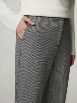 Stoffhose mit Hahnentritt