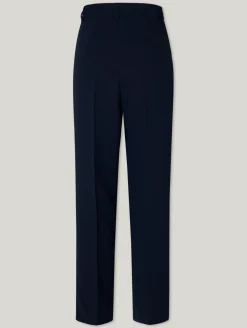 Stoffhose mit weitem Bein