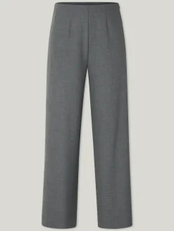 Stoffhose mit weitem Bein