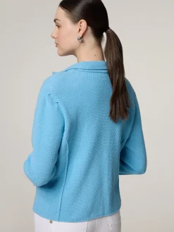 Strickblazer aus Baumwolle