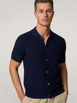 Strickhemd aus Baumwolle