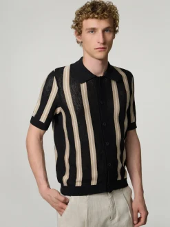 Strickhemd aus Baumwoll-Mix