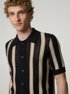 Strickhemd aus Baumwoll-Mix