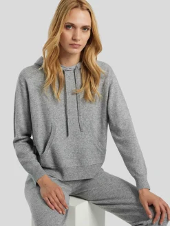 Strick-Hoodie mit Kaschmir