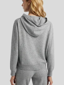 Strick-Hoodie mit Kaschmir