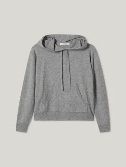 Strick-Hoodie mit Kaschmir
