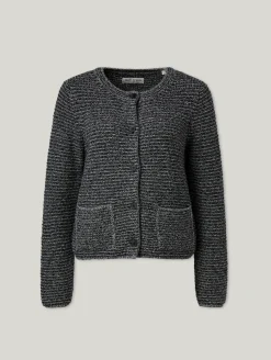 Strickjacke aus Bouclé