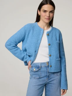 Strickjacke aus Bouclé