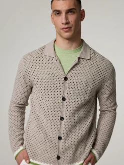 Strickjacke aus Lochstrick