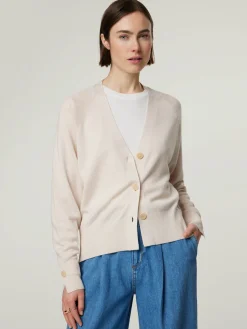 Strickjacke aus Seiden-Mix