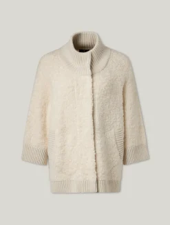 Strickjacke aus Woll-Boucle