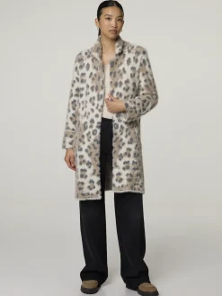 Strickjacke im Animal Print