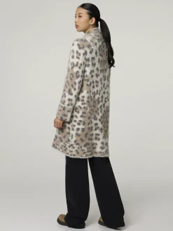 Strickjacke im Animal Print