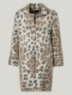 Strickjacke im Animal Print
