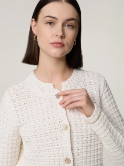 Strickjacke mit Baumwolle