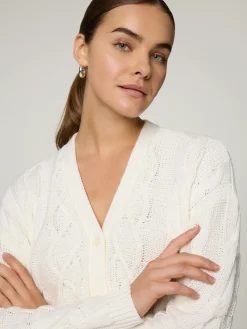 Strickjacke mit Baumwolle