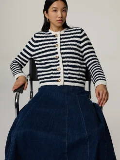 Strickjacke mit Baumwolle