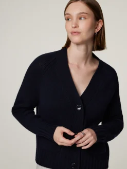 Strickjacke mit Cashmere