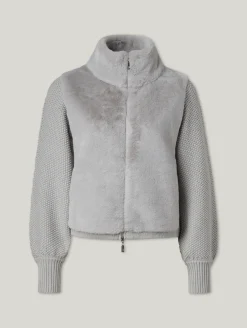 Strickjacke mit Fake Fur