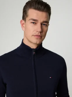 Strickjacke mit Logo