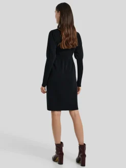 Strickkleid mit Stehkragen