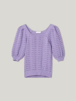 Strickoberteil aus Bio-Baumwolle