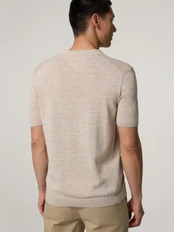 Strickpolo mit Leinen