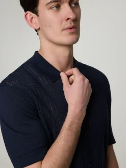 Strickpolo mit Leinen