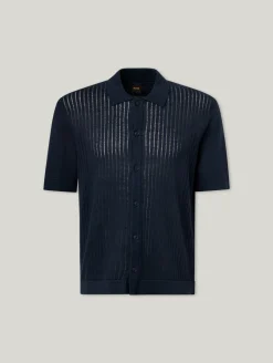 Strickpolo mit Leinen