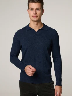 Strick-Poloshirt im Custom Fit