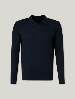 Strick-Poloshirt im Custom Fit