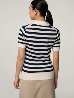 Strickpoloshirt im Regular Fit