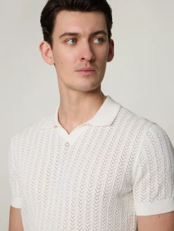 Strickpoloshirt im Slim Fit