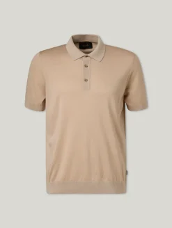 Strickpoloshirt mit Seide JONES