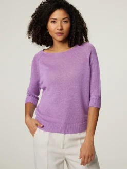 Strickpullover aus Leinen