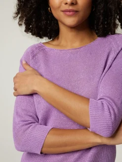 Strickpullover aus Leinen