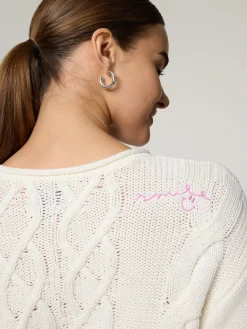 Strickpullover mit Baumwolle