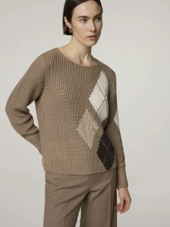 Strickpullover mit Baumwolle