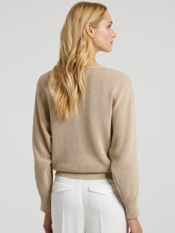 Strickpullover mit Glitzer