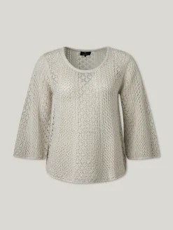 Strickpullover mit Leinen