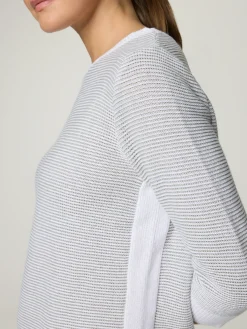 Strickpullover mit Leinen