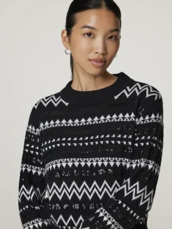 Strickpullover mit Pailletten