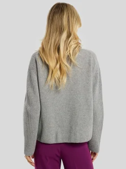 Strickpullover mit Rollkragen