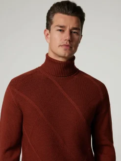 Strickpullover mit Rollkragen