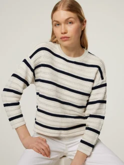 Strickpullover mit Streifen POZZO