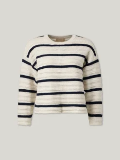 Strickpullover mit Streifen POZZO