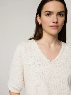 Strickshirt aus Bouclé