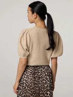 Strickshirt aus Bouclé