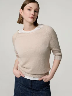 Strickshirt aus Leinen